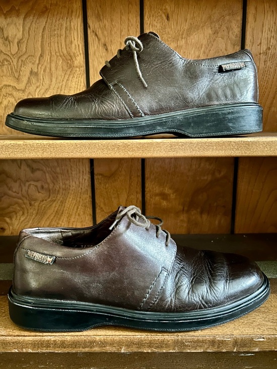 Mephisto Men\'s Dark Brown Air-Jet System Classic Oxford Shoes, size 9.5 EU 9 main image 9